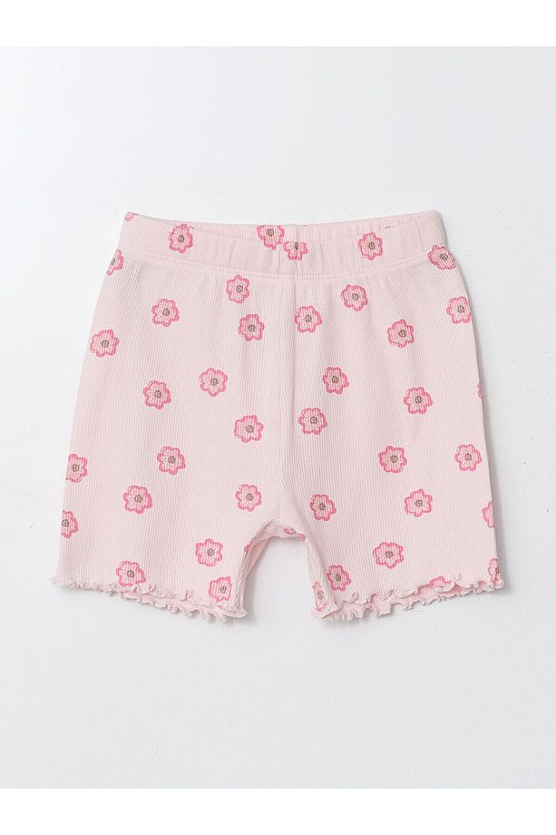 Bisiklet Yaka Kız Bebek Şortlu Pijama Takımı - 6