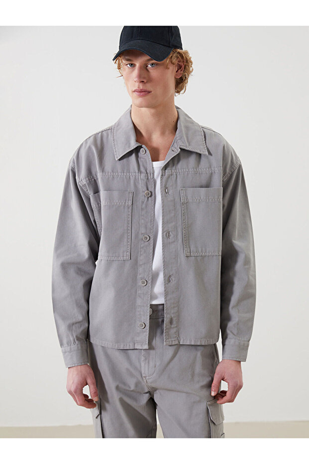 Nevavm Comfortable Fit Oxford Pocket Men's Shirt with Difference