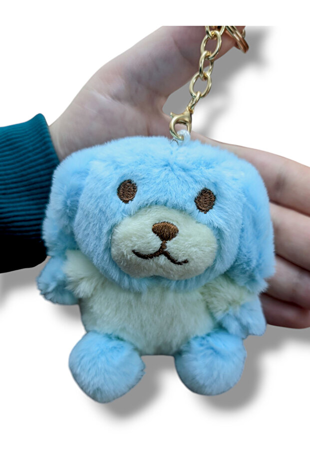 Cute Plush Dog Keychain and Bag Ornament 13 cm