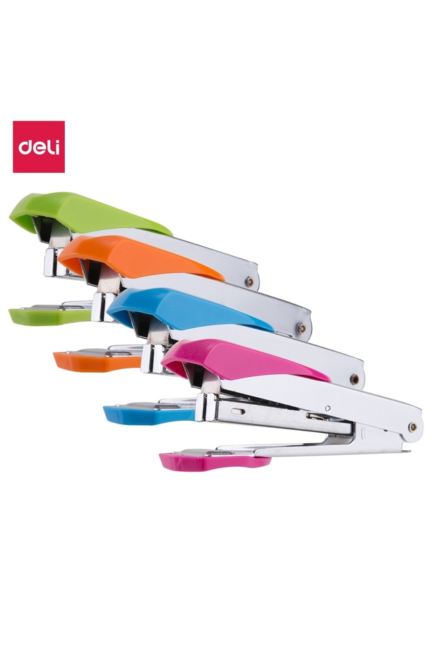 E0260 Stapler - 15 Sheets - Rose Red/Blue/Green/Orange