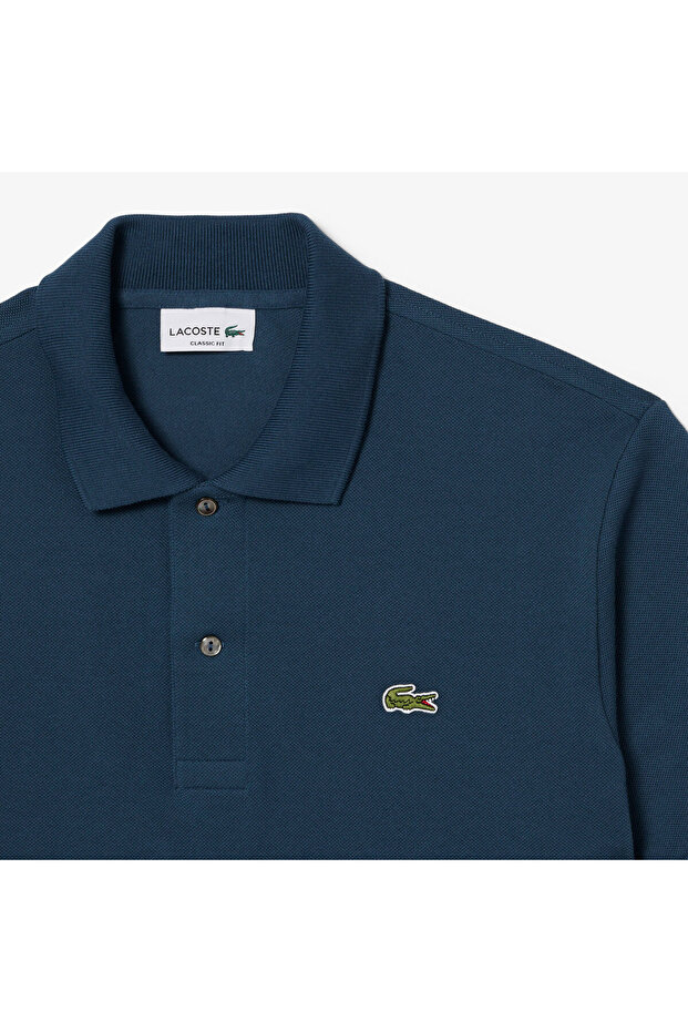 L.12.12 Erkek Classic Fit Koyu Mavi Polo - 6