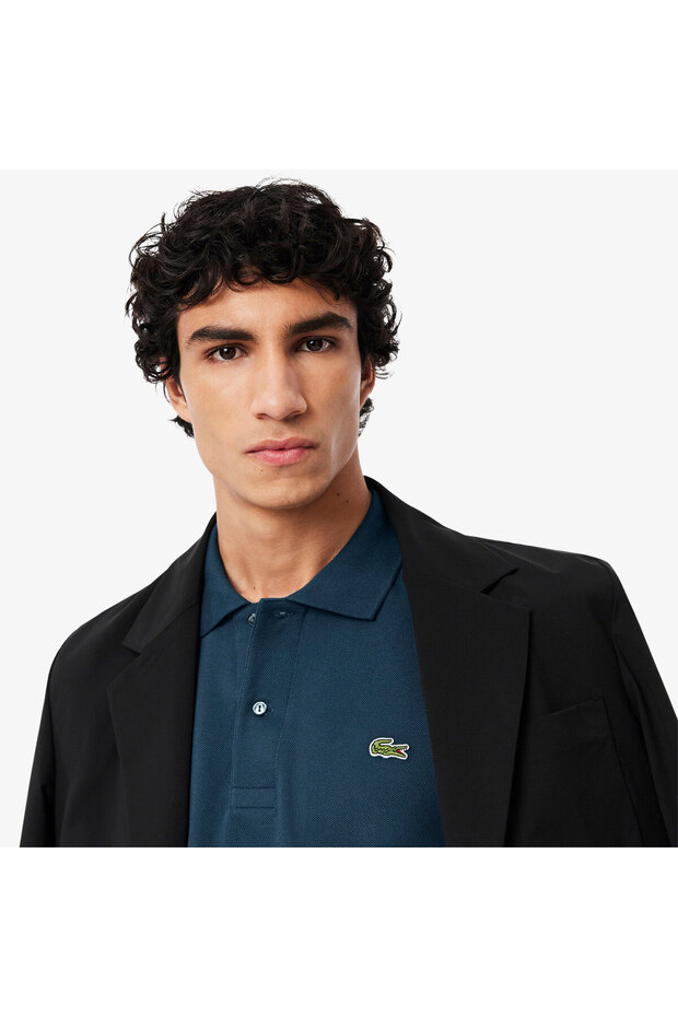 L.12.12 Erkek Classic Fit Koyu Mavi Polo - 2