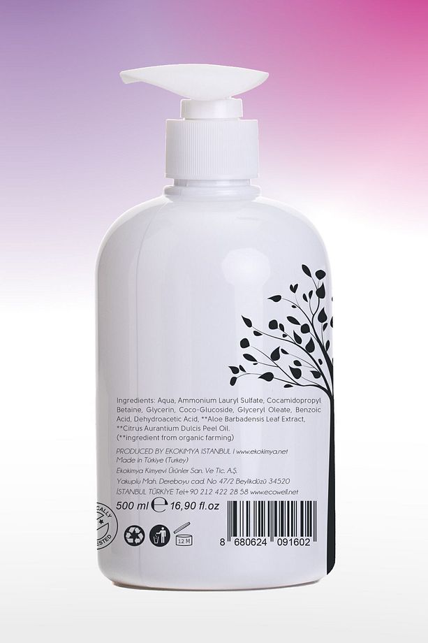 Organik Bebek Ve Çocuk Temizleme Jeli, Vegan Sertifikalı, Şampuan, Duş Jeli Sabun Parabensiz 500ml - 2