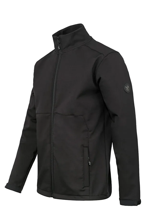 Samuel Men's Softshell Checkered Jacket Black - 2