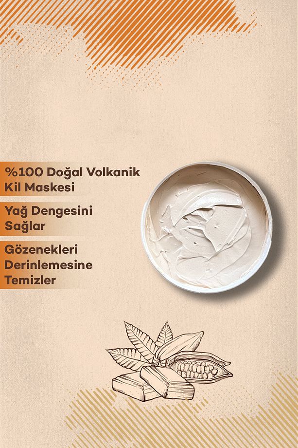 Kil Maskesi - Çikolata | Leke, Ve Siyah Nokta Giderici Yüz Maskesi 4x:Adet - 2