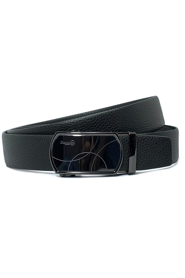 Genuine Leather Belt for men with Automatic Buckle, Men's Belts with Gift Box for Formal Dress