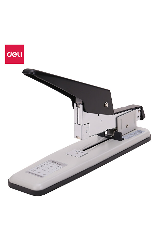 E0390 Heavy Duty Stapler - 80 Sheets,White/Black