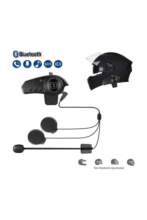 BT35  Kask Bluetooth Kulaklık Mikrofon Seti - Interkom - 2