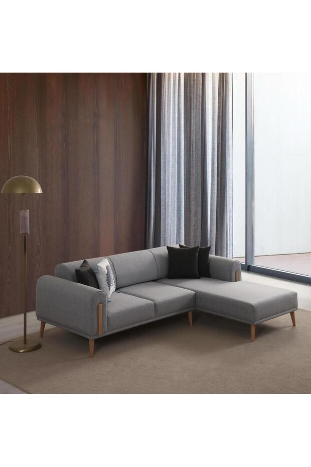 LEON SAĞ KÖŞE AÇIK GRİ - 4