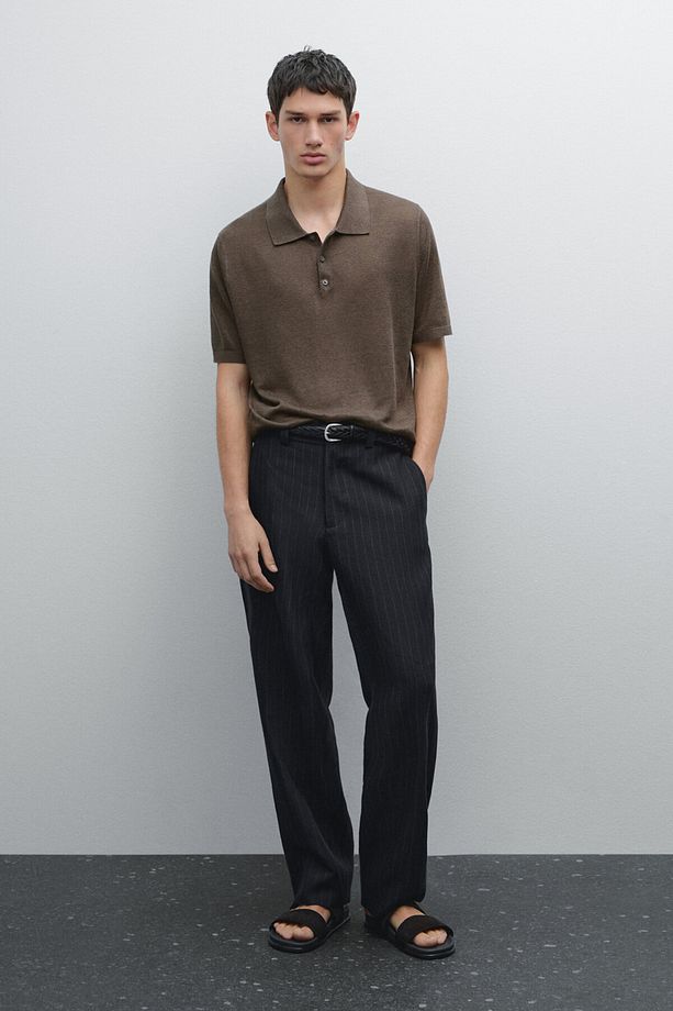 Polo jumper 100% linen - 1