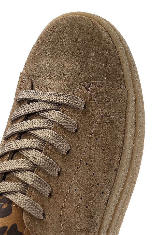 Kadın Taba Bağcıklı Süet Deri Sneaker 25SFD510710 - 8