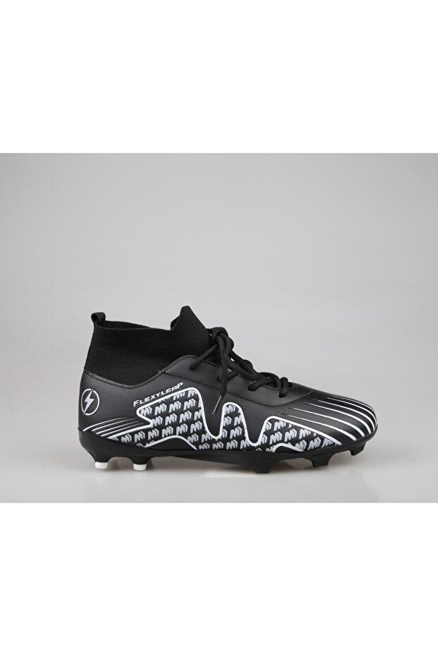 Pele Sock Cleats Black Children's Astroturf Field Shoes