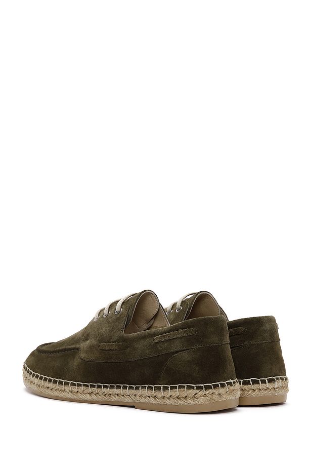 Erkek Haki Süet Deri Espadril 25SFD616210 - 5