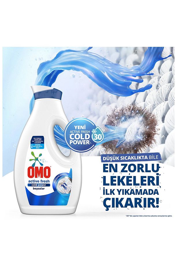 Sıvı Active Fresh Cold Power Beyazlar Için Çamaşır Deterjanı 1690 ml - 3