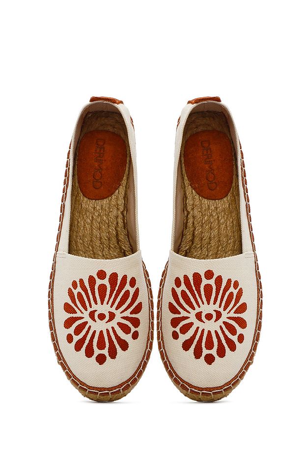 Kastamonu Taş Baskı Kadın Taba Desenli Espadril 25SFD20826F - 8
