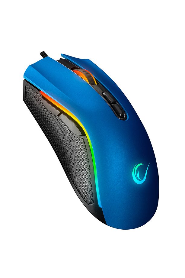 SMX-R44 V2 Makrolu Mavi 12800 DPI RGB Ledli 80 Million Huano Switch Gaming Oyuncu Mouse - 1