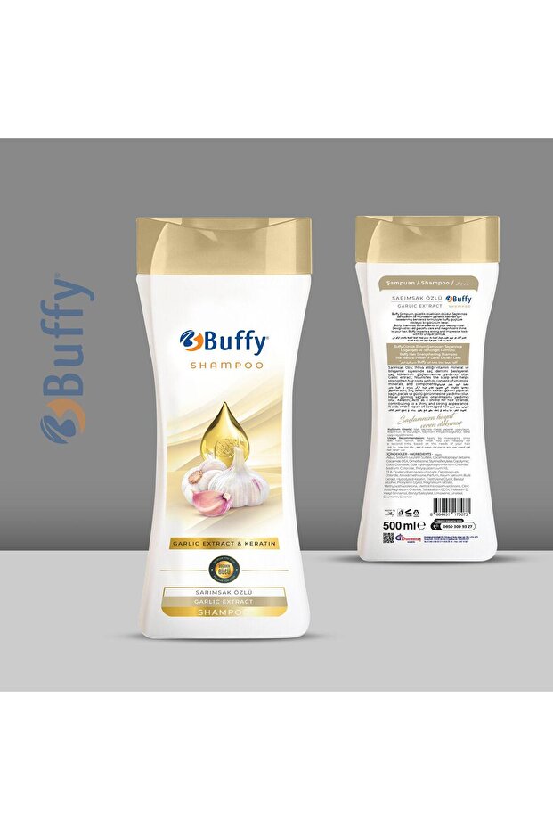 Buffy 2-in-1 Shampoo-Garlic Essence and Keratin - 1