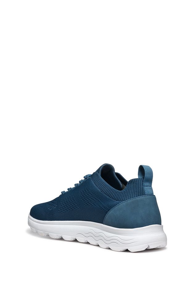 Erkek Mavi U Spherica A - Knitted Text Bağcıklı Kumaş Sneaker U15bya0005zc4005 - 2