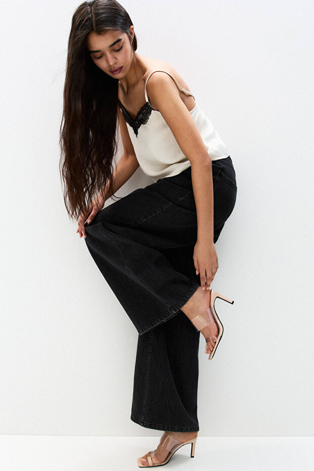 Vinil topuklu parmak arası sandalet - 6