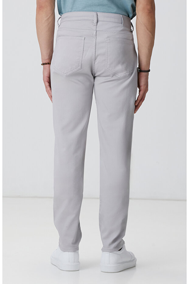 Gri Casual Pantolon - 3