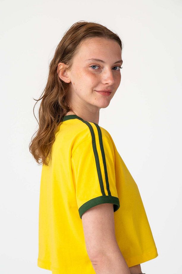 Samba 10 Lightweight Crop T-shirt - Sarı - 4