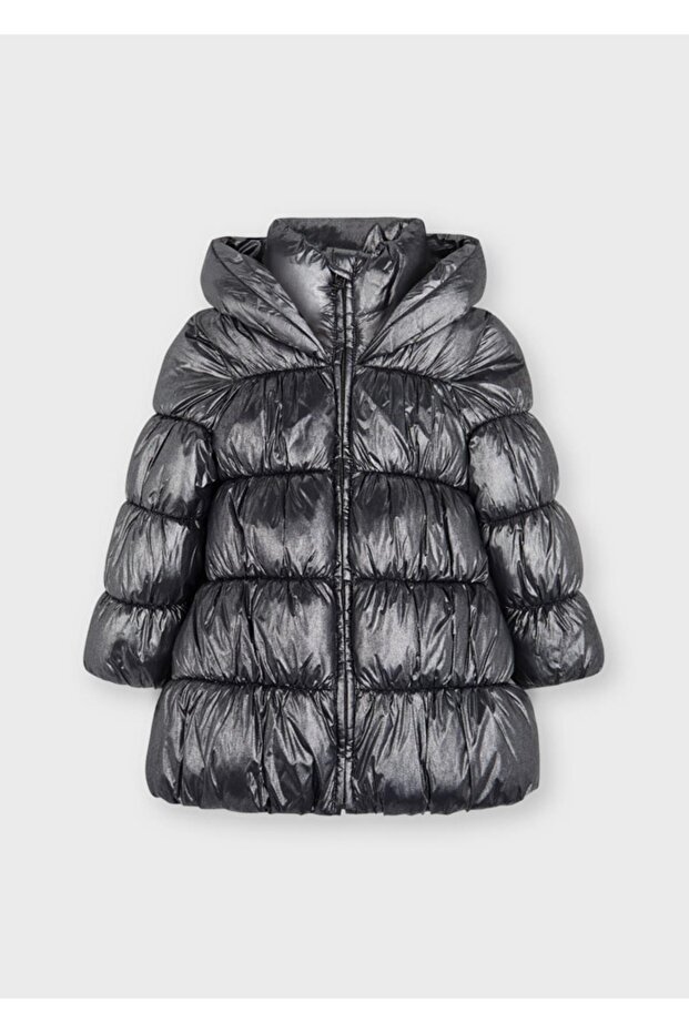 Warm Lining Long Length Girl's Coat