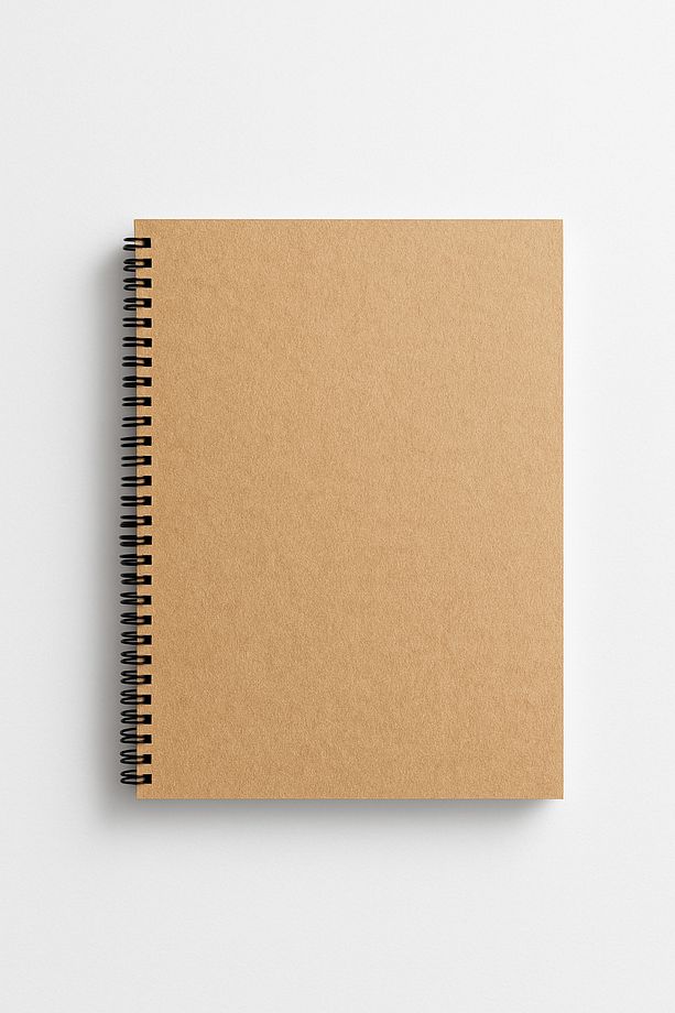 A5 Kraft Kapaklı Çizgisiz Defter, A5 Defter, 60 Yaprak(120 SAYFA) - 3