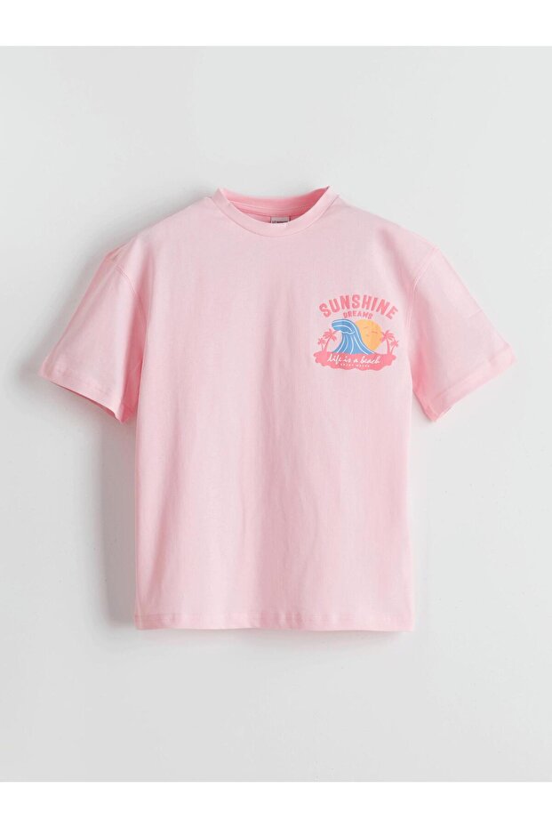 Crew Neck Girl's T-Shirt