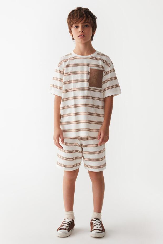Striped 2-Piece Boy's Shorts Set
