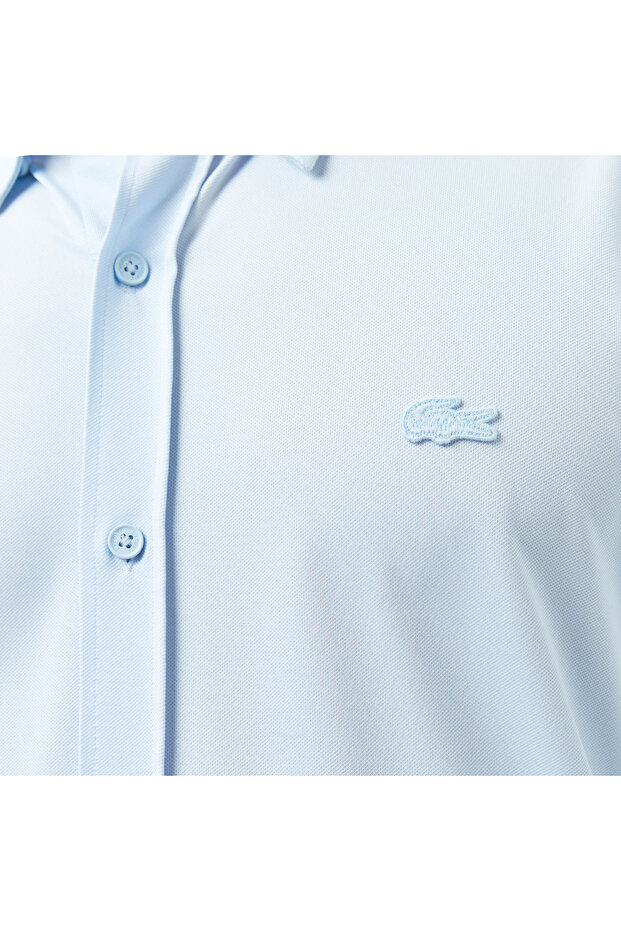Erkek Slim Fit Açık Mavi Gömlek - 5