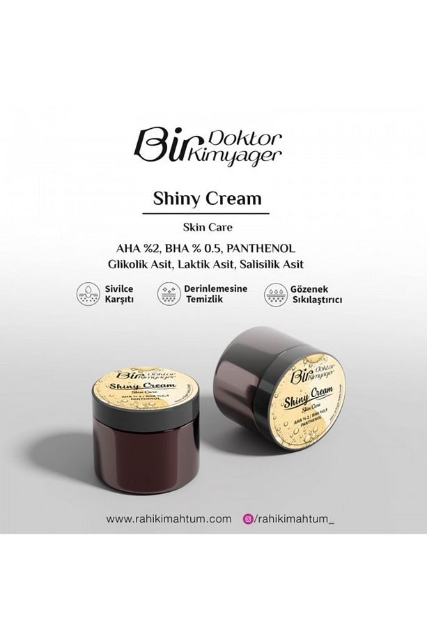 Shiny Cream (akneli Ve Siyah Noktalı Ciltler Için %2 Aha %0.5 Bha) (50 ml) - 1
