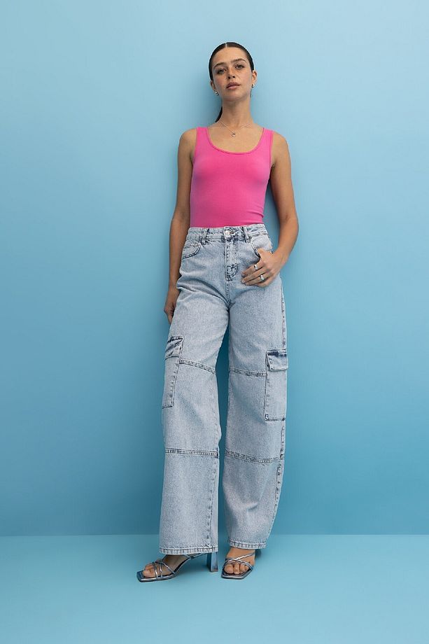 Slim Fit Dar Kesim U Yaka Basic Düz Atlet I1059az23sm - 2