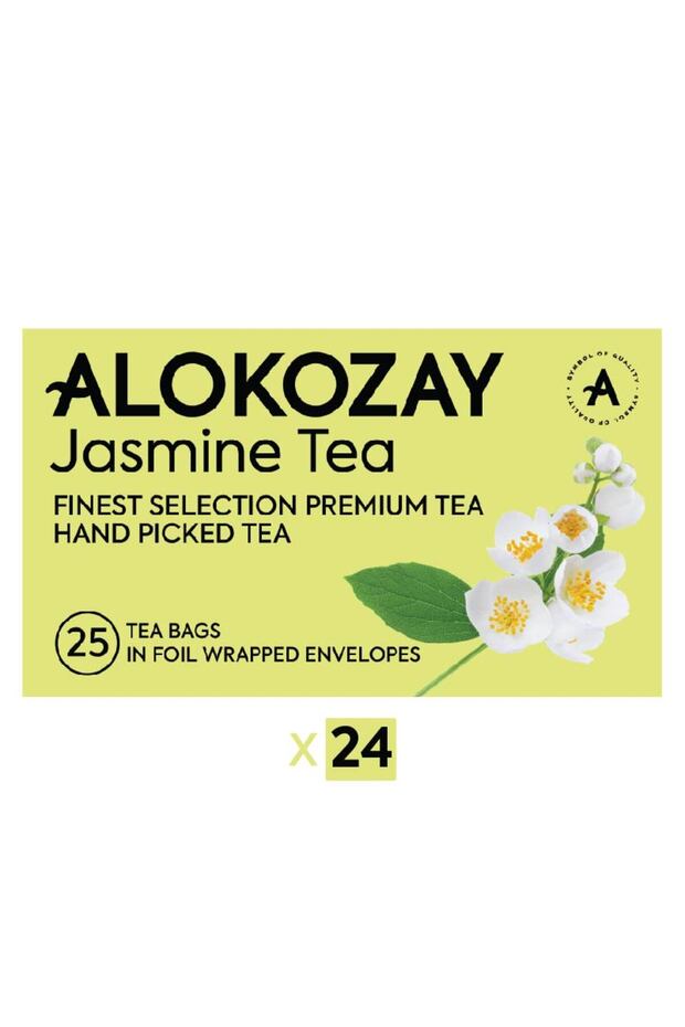 Jasmine Green Tea - 25 Tea Bags in Foil Wrapped Envelopes X 24