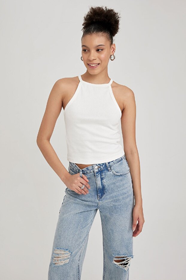 ملابس رياضية أساسية ذات ياقة رسن ومضلعة من Coool Y8507az23sm - 3