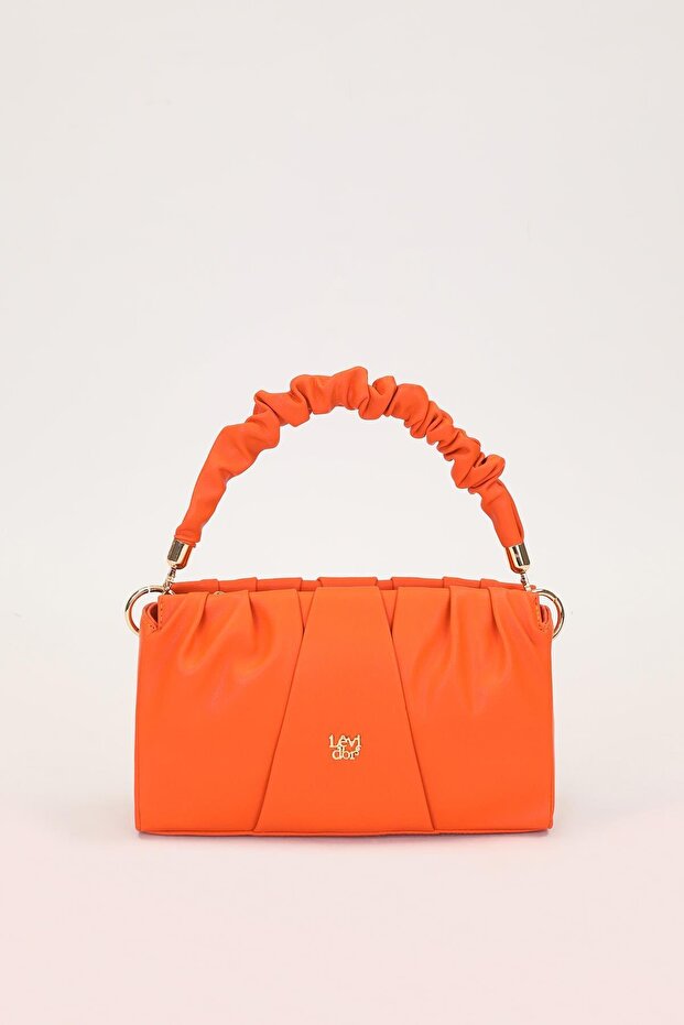 حقيبة يد برباط برتقالي - 1