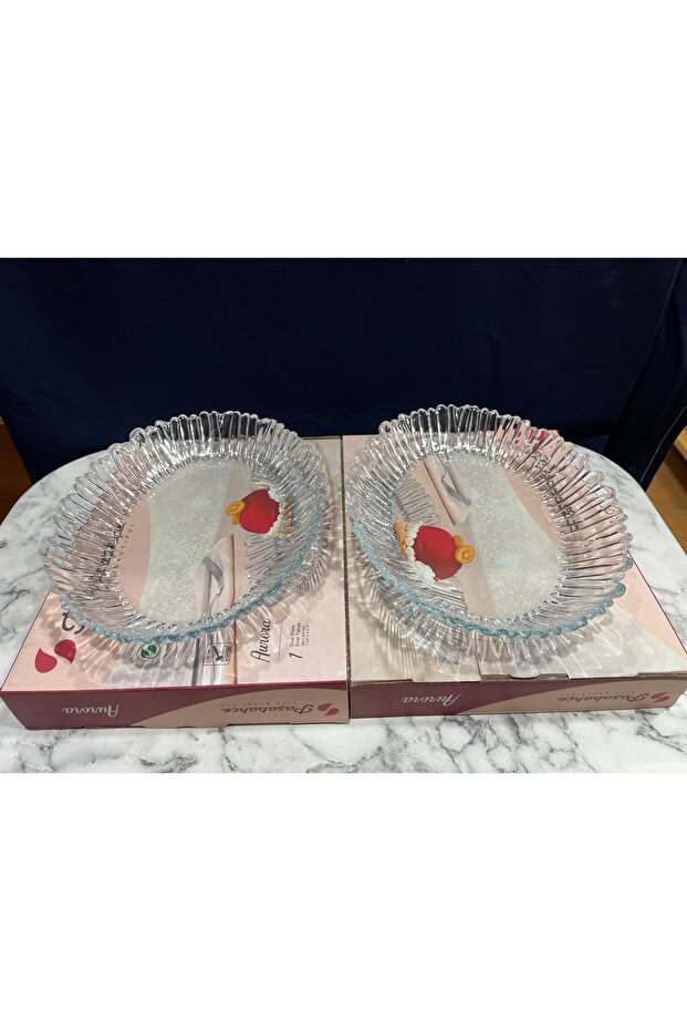 10547 Aurora 2'Li Oval (Kayık) Tabak 25x19cm - 4