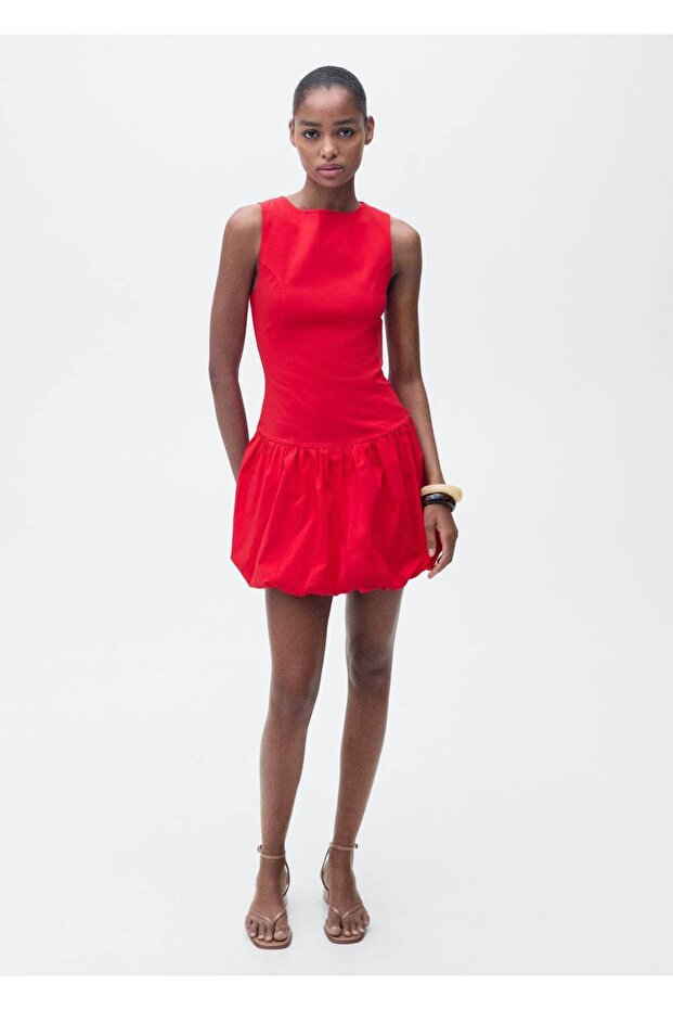 Balon Kısa Elbise - 2