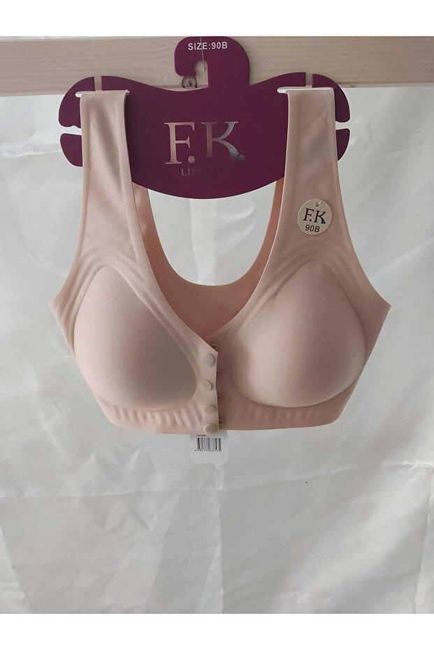 حمالة صدر بأزرار أمامية قابلة للإزالة بدون أسلاك داخلية مقطوعة بالليزر - 5