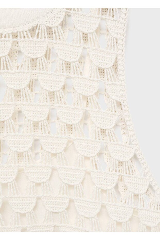 Kroşe Evaze Elbise - 7