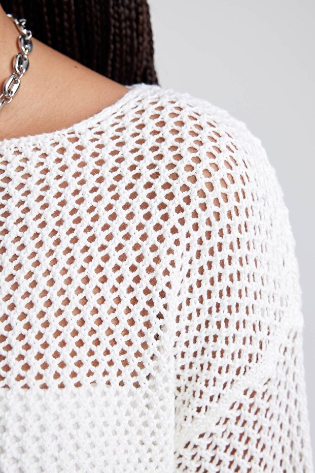 Strickpullover mit normaler Passform und U-Boot-Ausschnitt B0888ax23au - 8