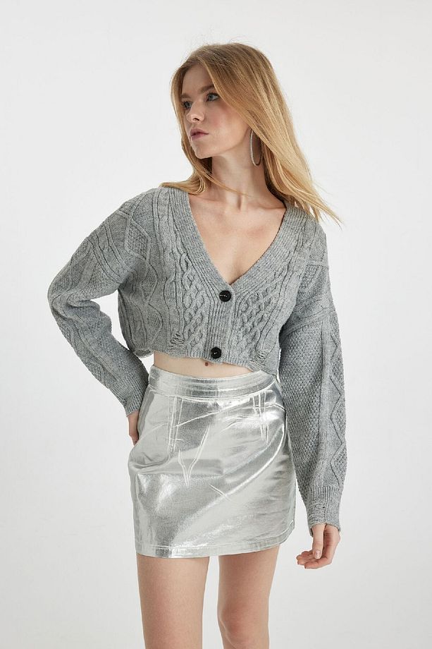 Coool Regular Fit V Yaka Triko Hırka A3286ax23wn - 4