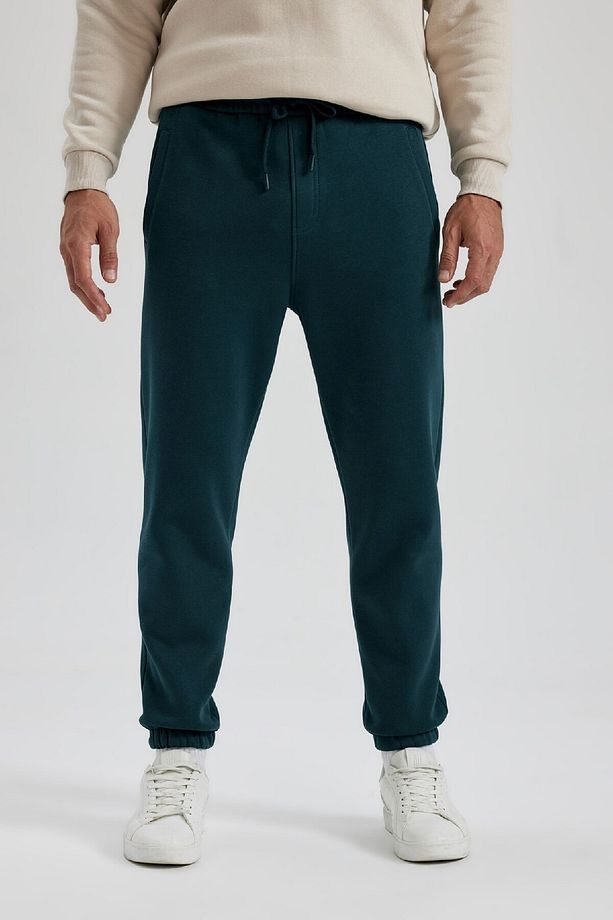 Jogger Eşofman Altı Standart Fit Basic Düz Beli Bağcıklı Lastikli Paça Cepli A6468ax23au - 3