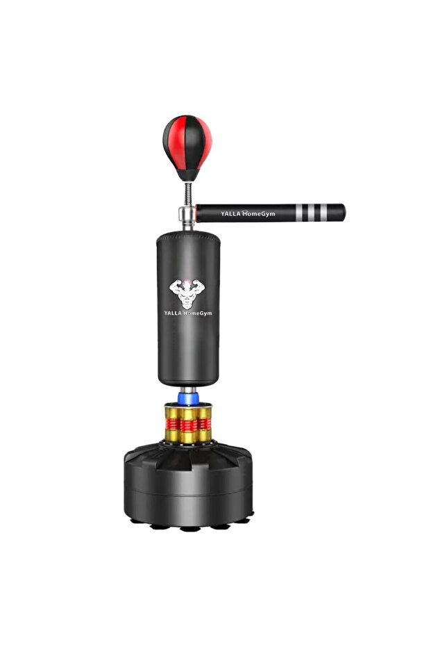 Punching Boxing Speed Bag Trainer With Spinning Bar, Adjustable Height 175cm to 220cm
