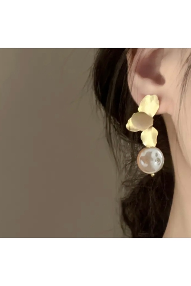 Çiçek inci küpe - 2