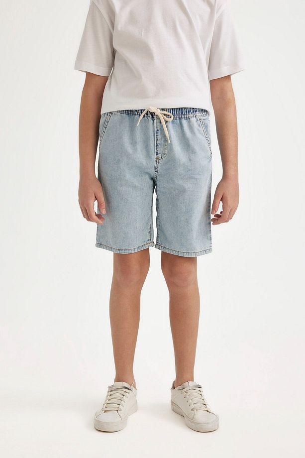 Erkek Çocuk Jean Basic Düz Şort B5764a824sm - 4