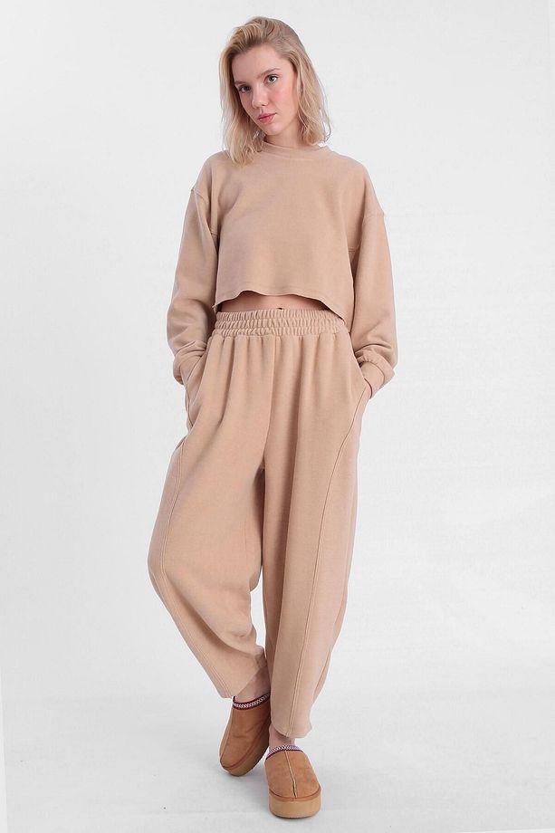 CROP PANTOLON EŞOFMAN TAKIM - 1
