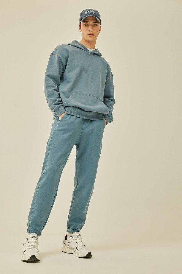 Regular Fit Eşofman Altı Cepli Beli Bağcıklı Lastikli Paça B6155ax24sp - 1