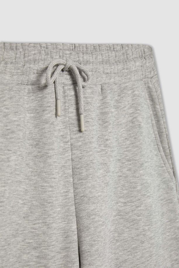 Standart Fit Kalın Jogger Eşofman Altı Bel Paça Lastikli Basic Düz Uzun Boy S7370az24sp - 7