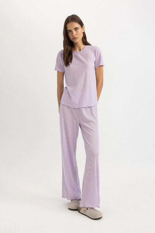Regular Fit Bisiklet Yaka Kısa Kollu Pijama Üstü-fall In Love B6701ax24sp - 2