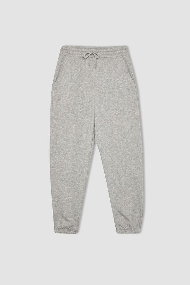 Standart Fit Kalın Jogger Eşofman Altı Bel Paça Lastikli Basic Düz Uzun Boy S7370az24sp - 6